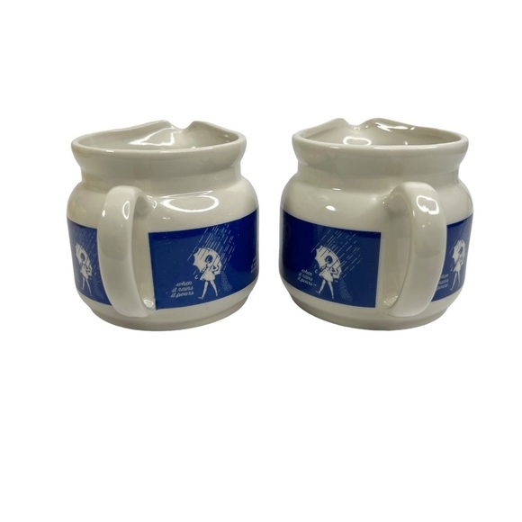 Lot Of 2 Vintage Morton Salt Creamer Jugs Pitchers - Picture 5 of 10